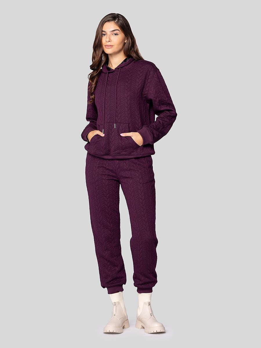 Quilted Textured Jogger Pants