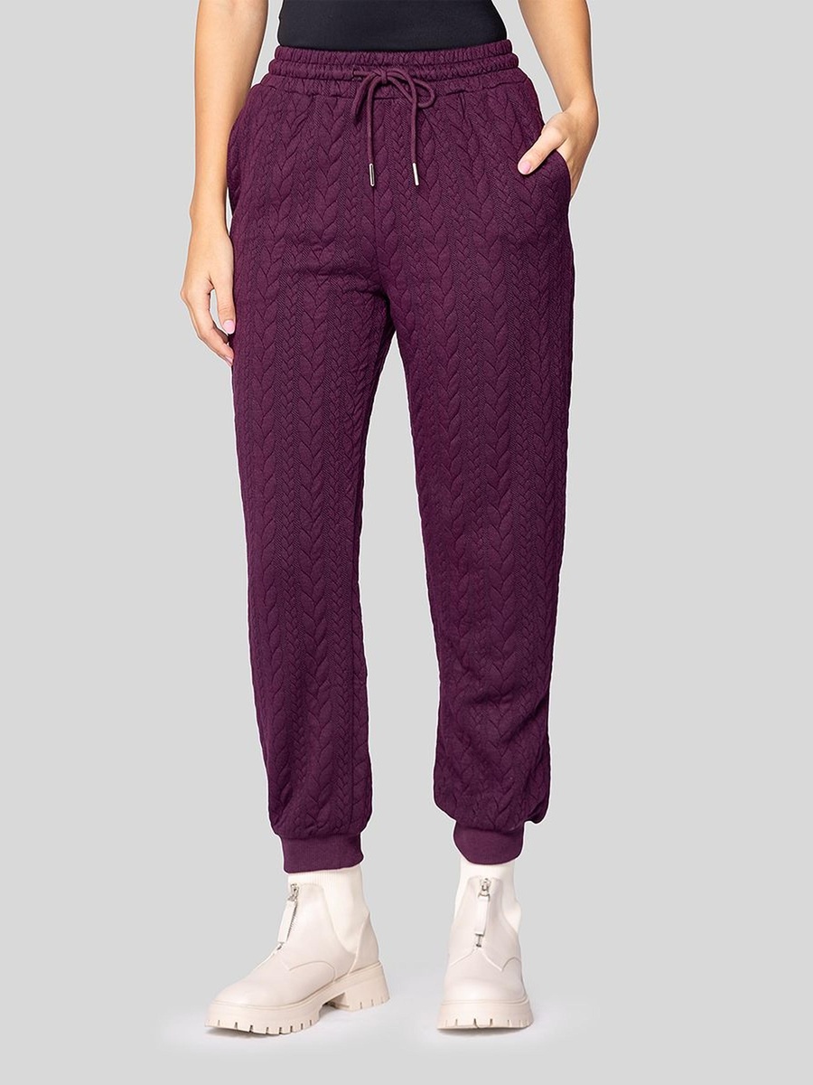 Quilted Textured Jogger Pants
