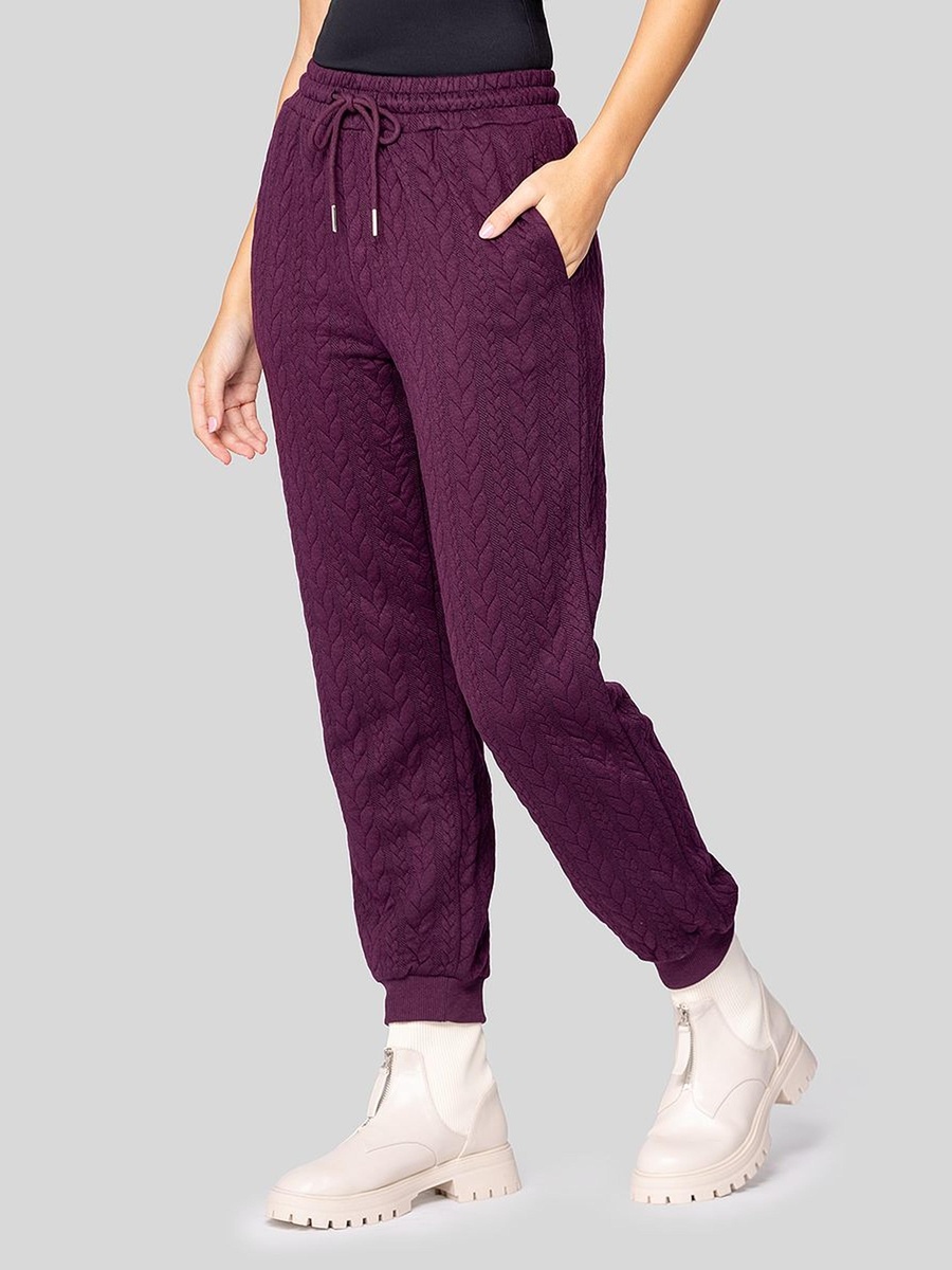 Quilted Textured Jogger Pants