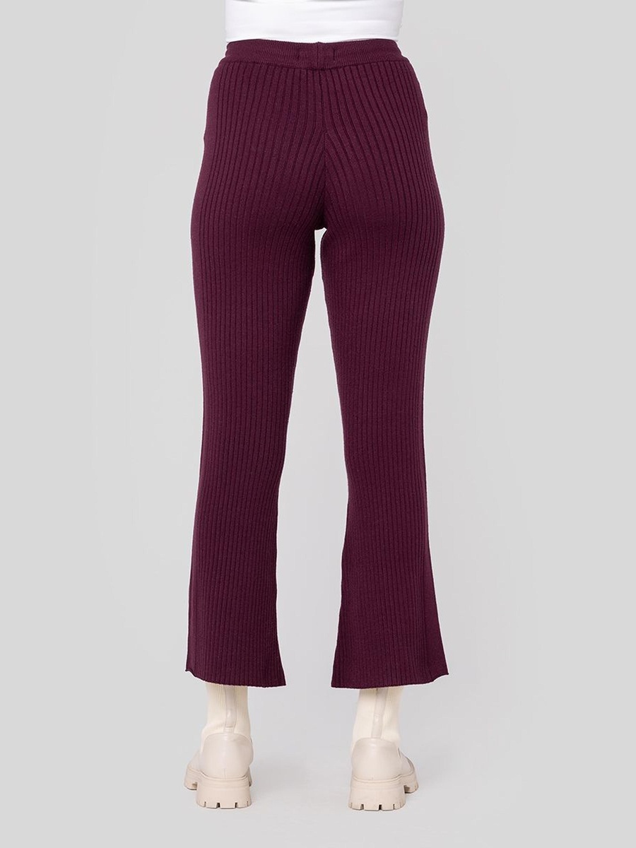 Ribbed Knit Slim Fit Pants