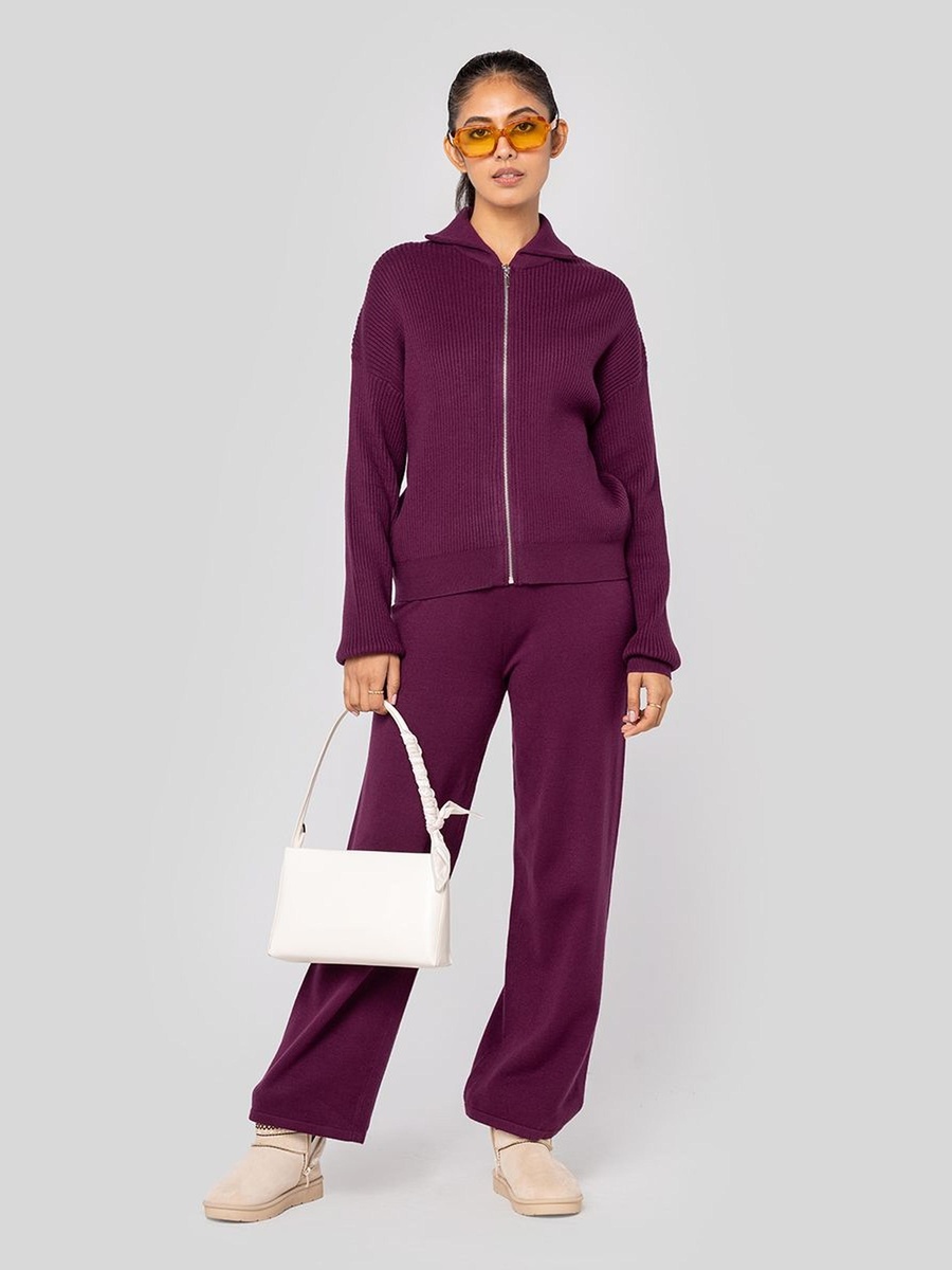 Knitted Wide Leg Pants