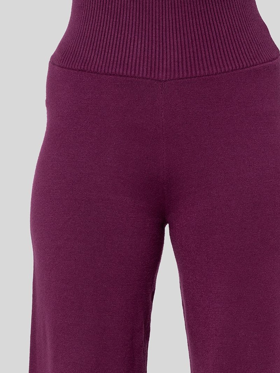 Knitted Wide Leg Pants