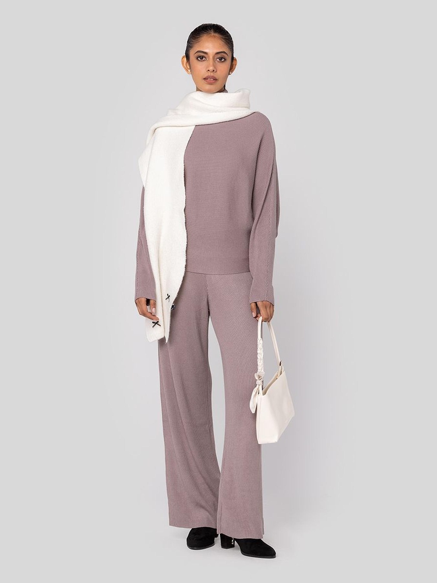 Knitted Wide Leg Pants