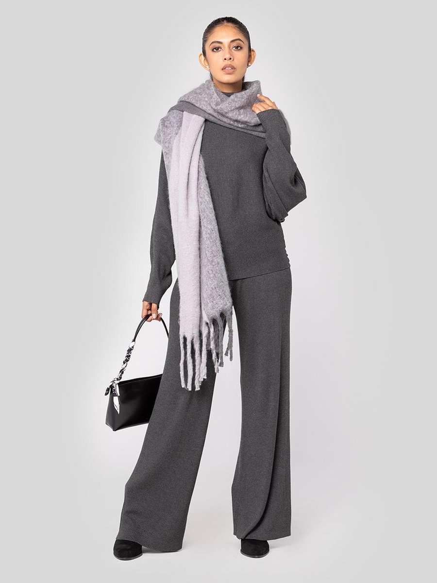 Knitted Wide Leg Pants