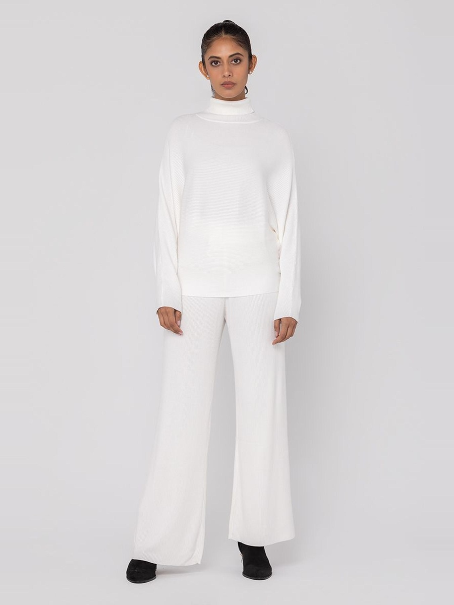 Knitted Wide Leg Pants