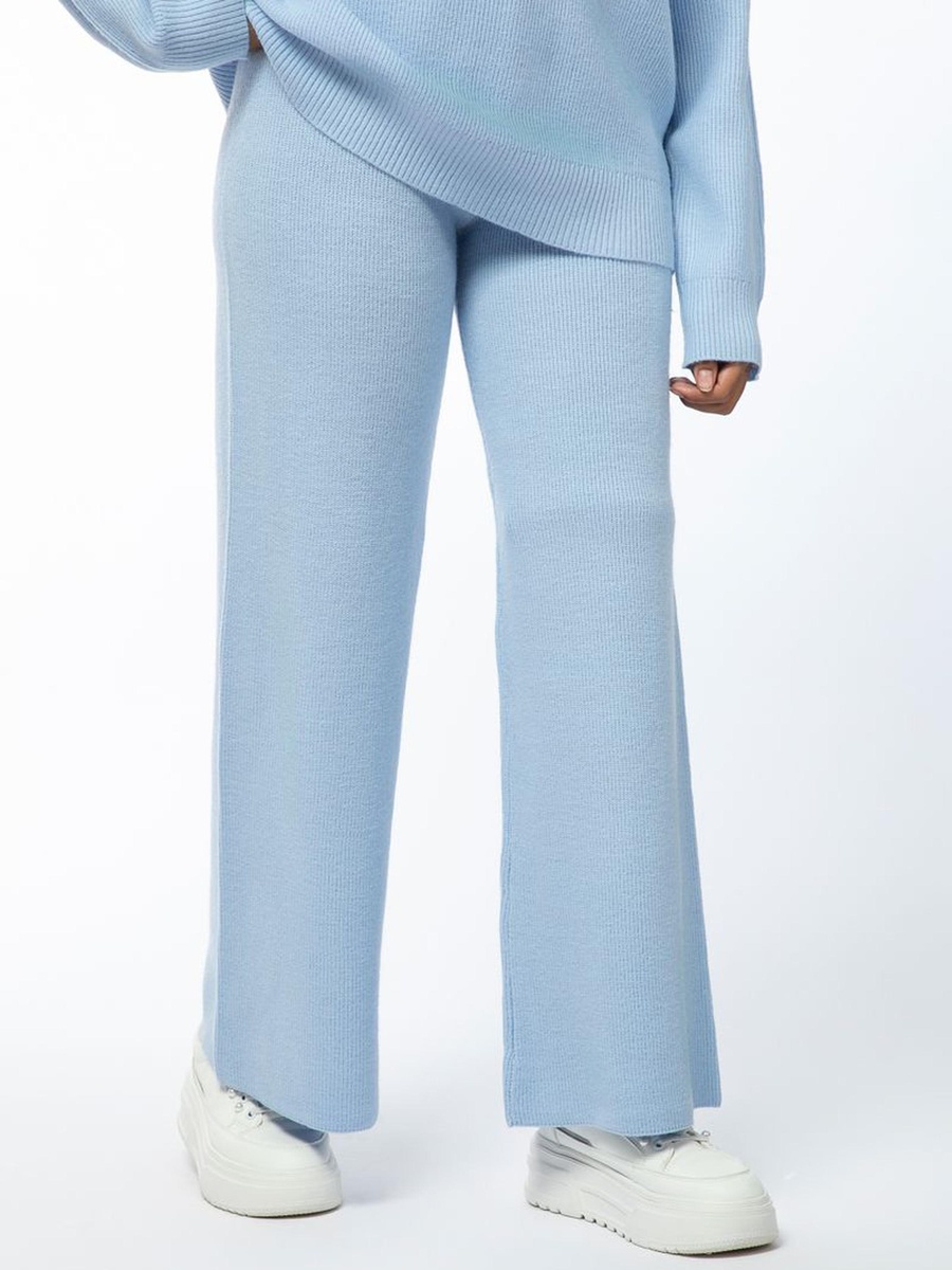 Solid Colored Knitted Pants