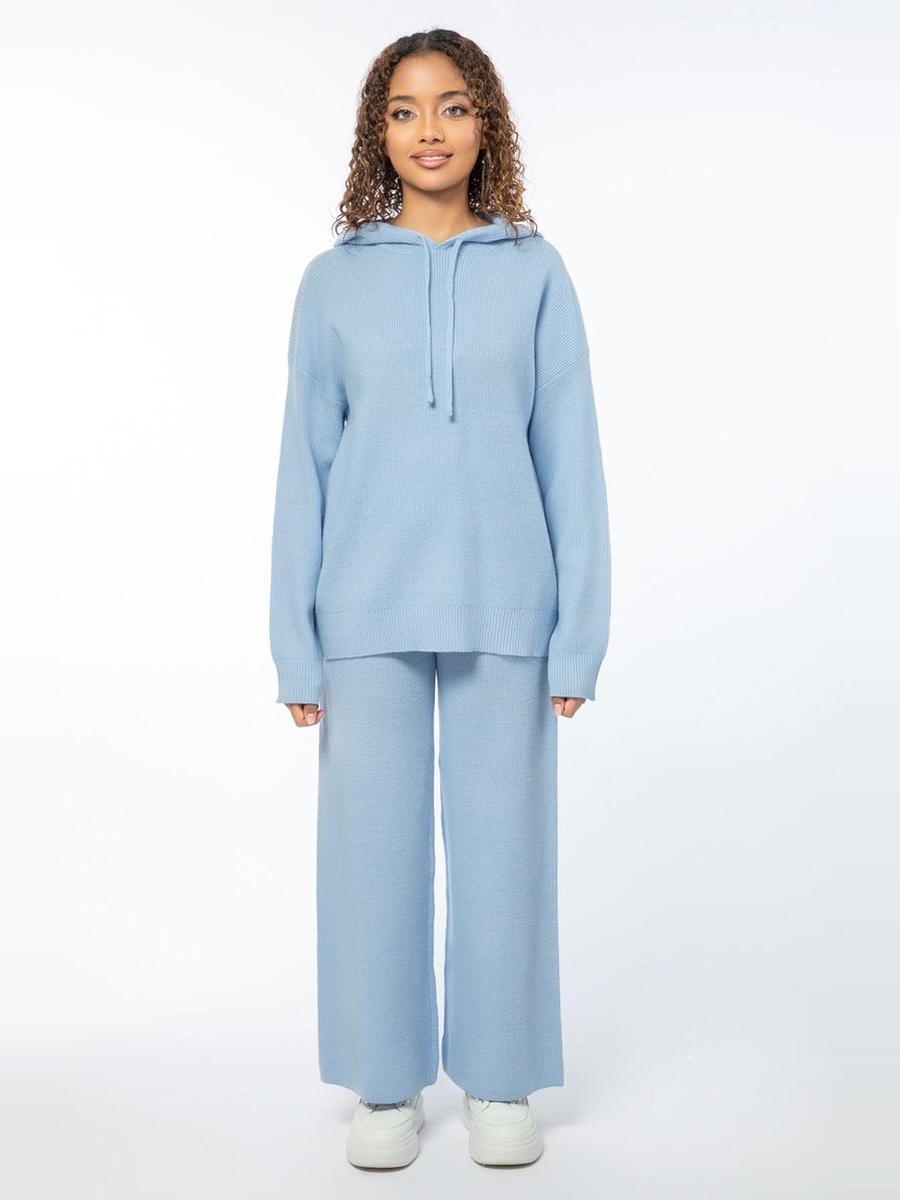 Solid Colored Knitted Pants