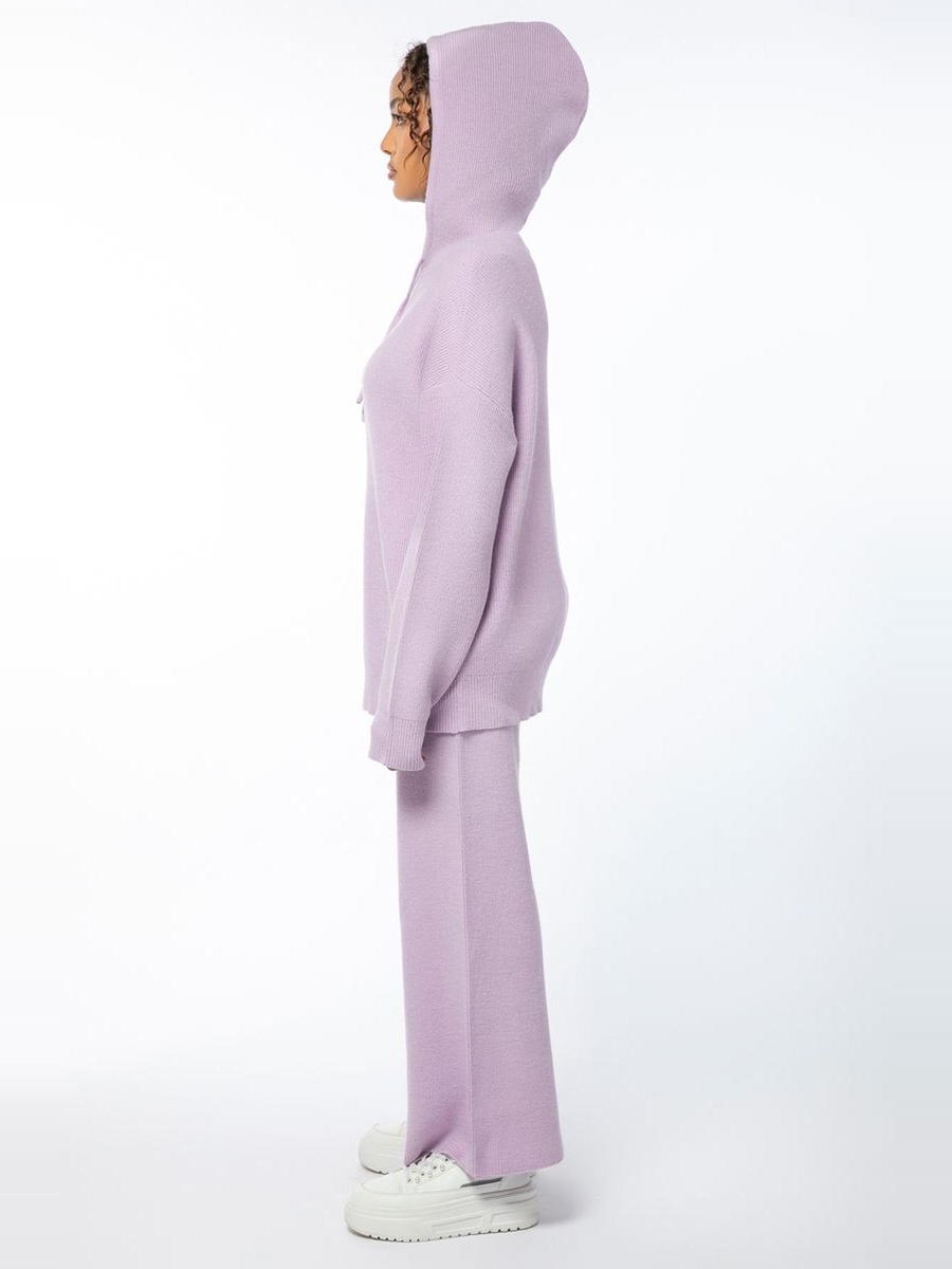 Solid Colored Knitted Pants