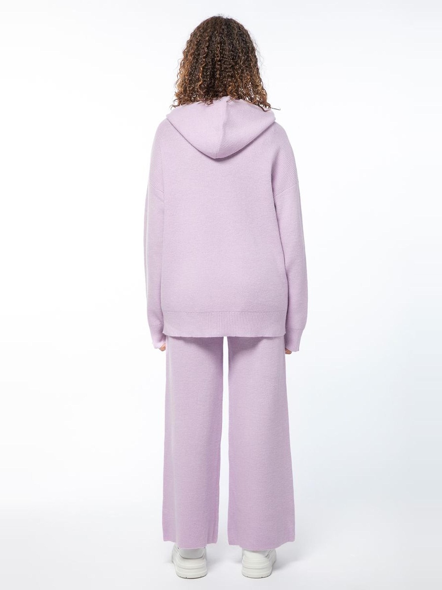 Solid Colored Knitted Pants