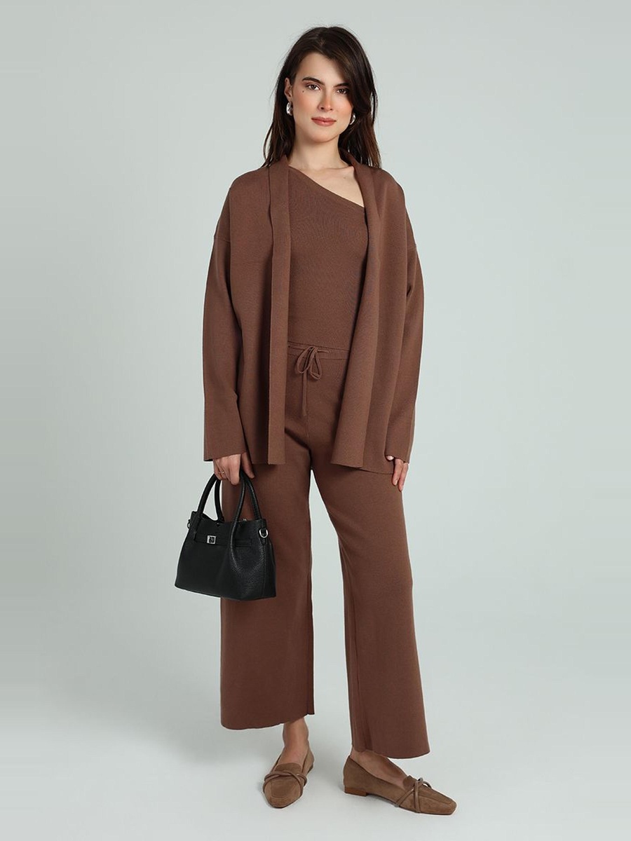 Knitted Wide Leg Pants
