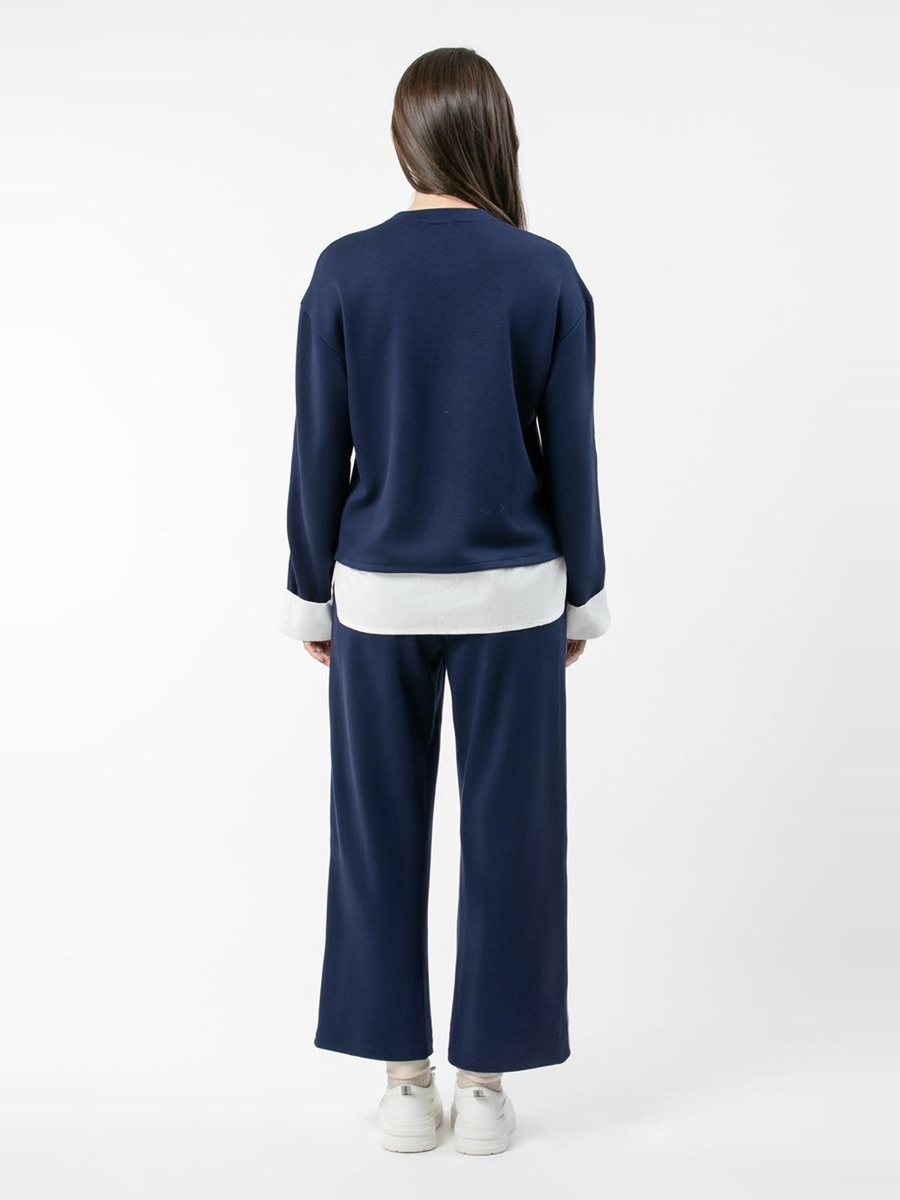 Contrast Trim Sweatshirt