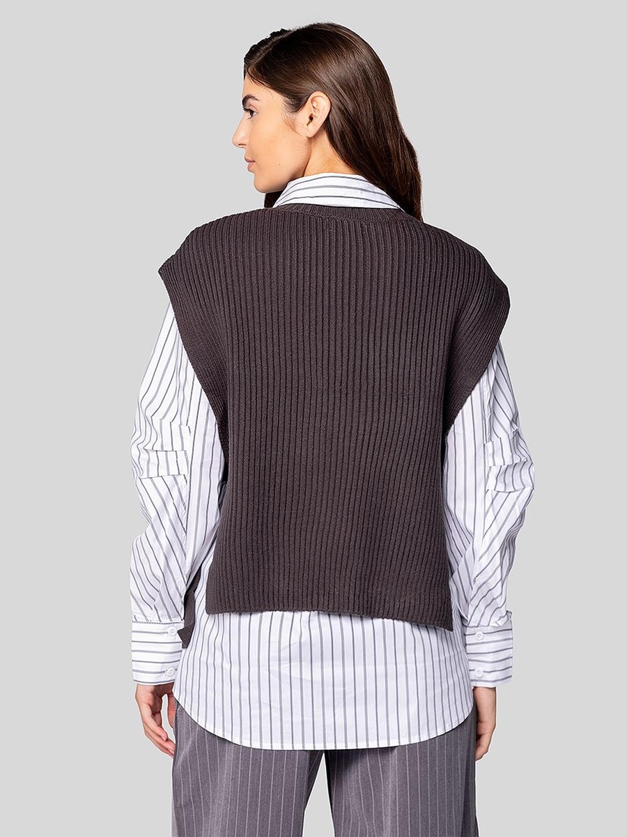 Knitted Sleeveless Vest
