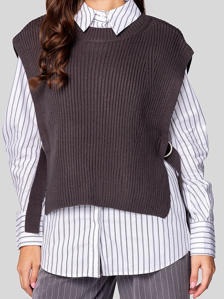 Knitted Sleeveless Vest
