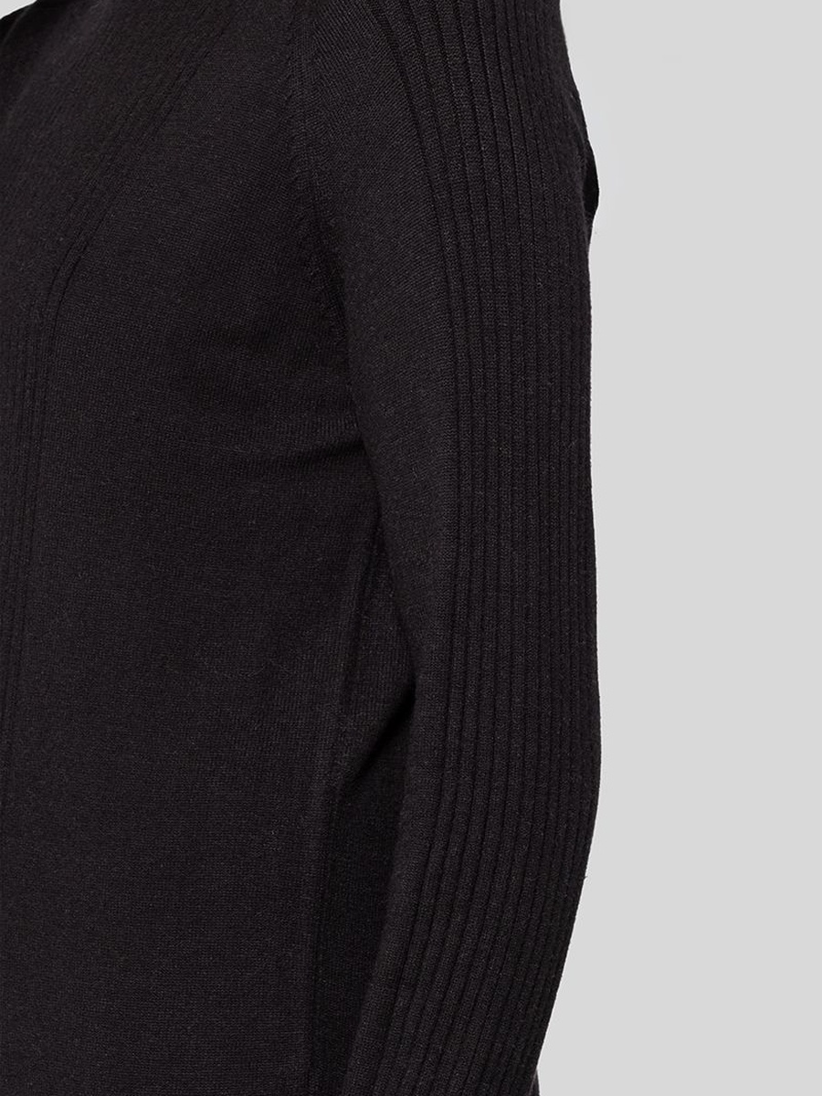 Ribbed Knit High Neck Sweater