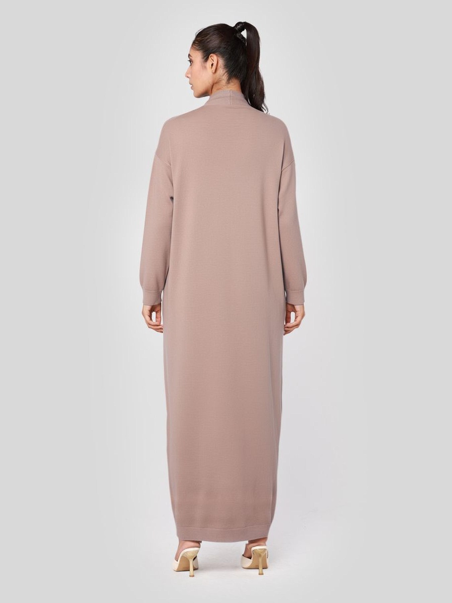 Long Knitted Open Cardigan