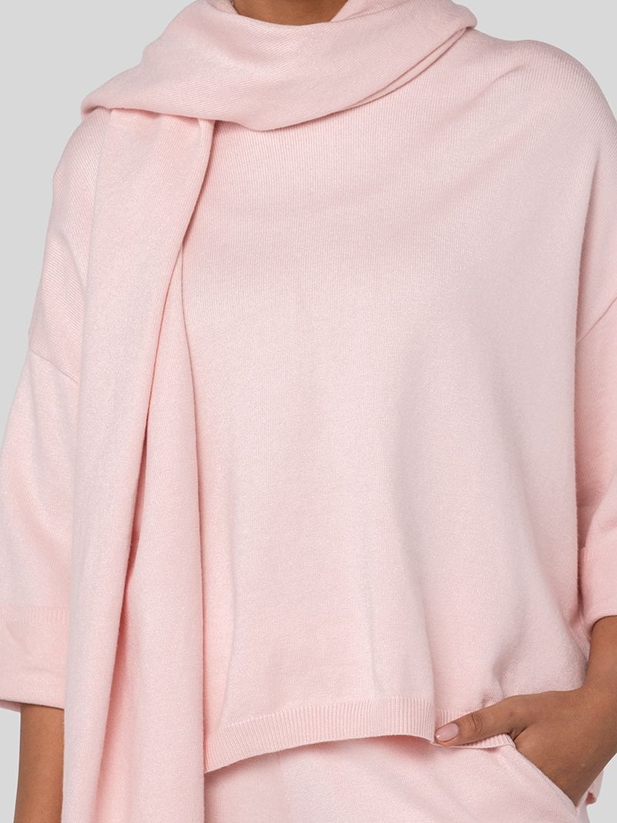 Knitted Top with Attached Scarf