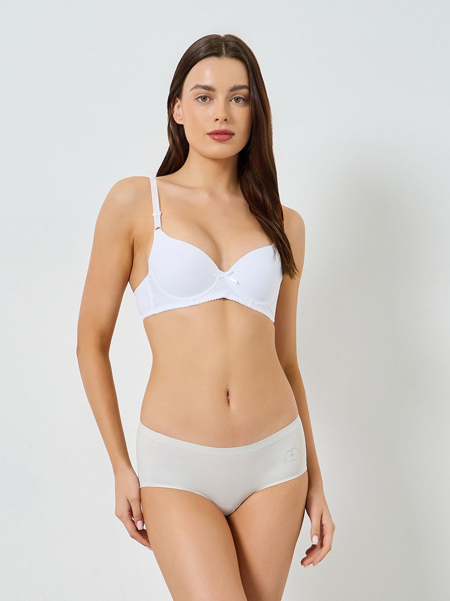 Pack of 2 - Padded Wired Solid Push Up T-Shirt Bra