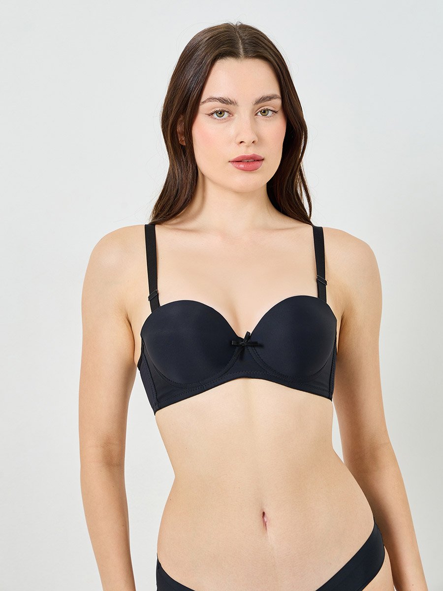 Pack of 2 - Padded Non Wired Bra with Broad Band