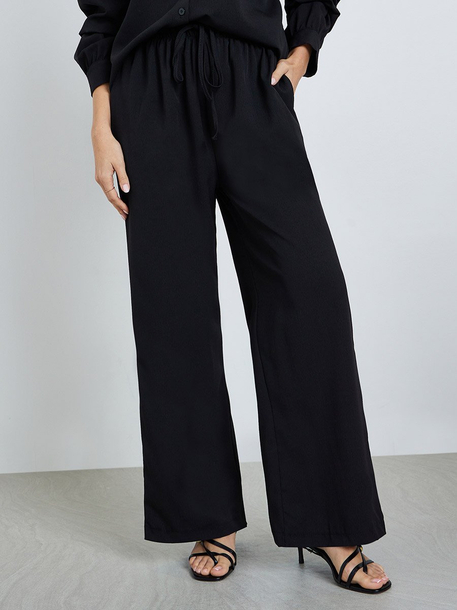 Women Oversized Shirt and Wide Leg Modest Set