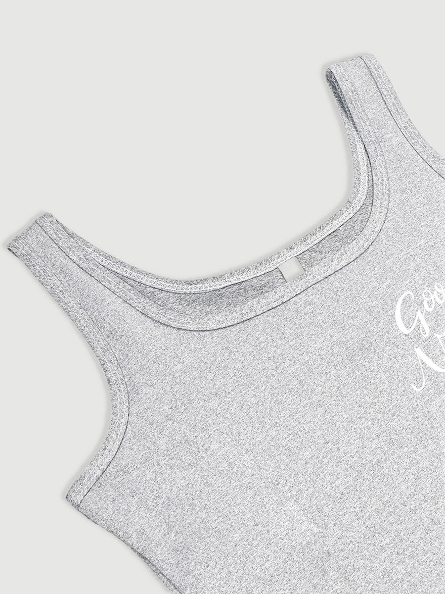 Pack of 4 - Slogan Text Print T-Shirt, Cami, Shorts and Pyjama Set