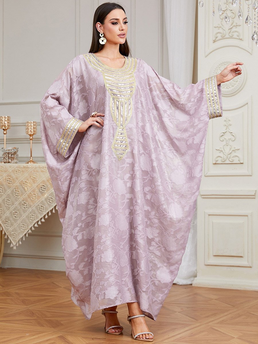 Women Sequin Embroidered Kaftan