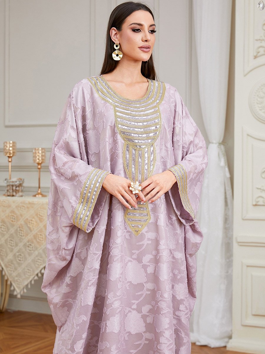 Women Sequin Embroidered Kaftan