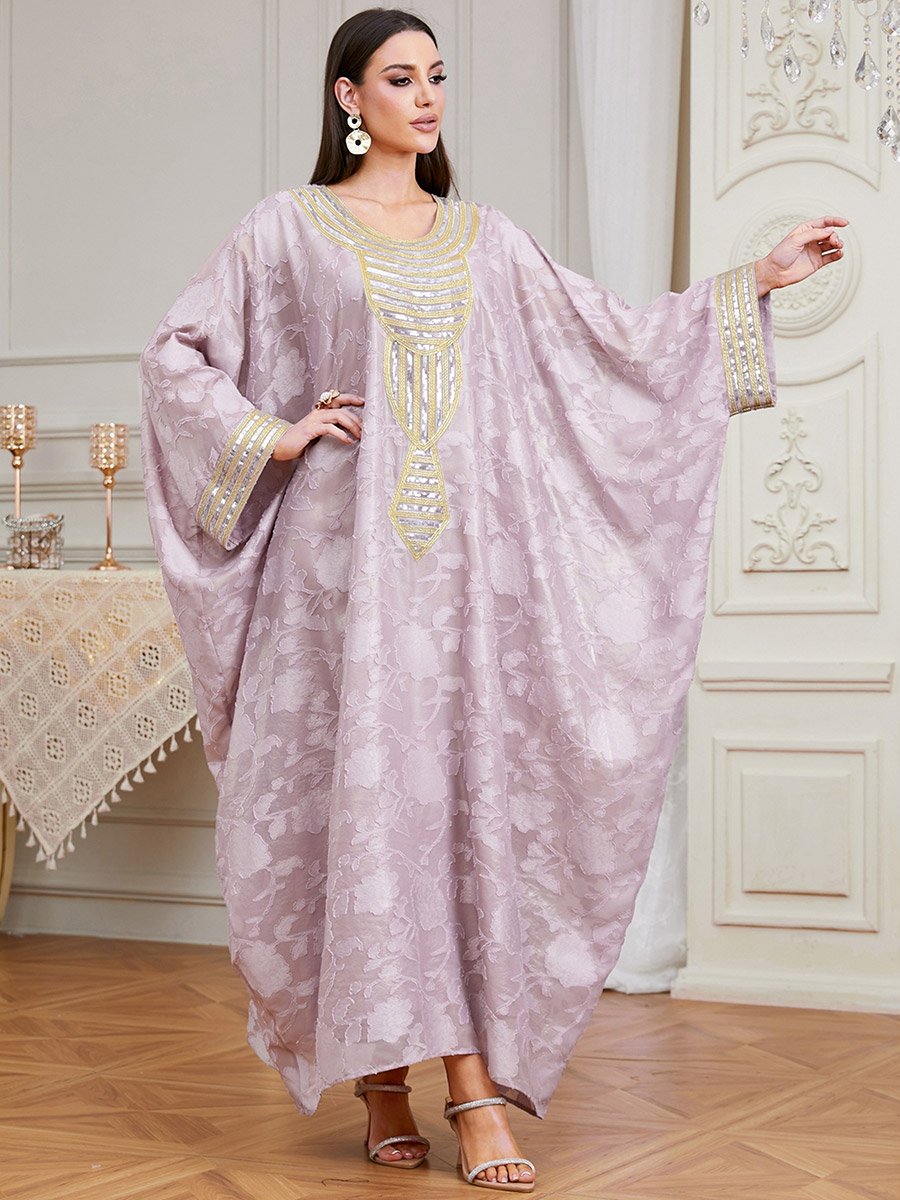 Women Sequin Embroidered Kaftan
