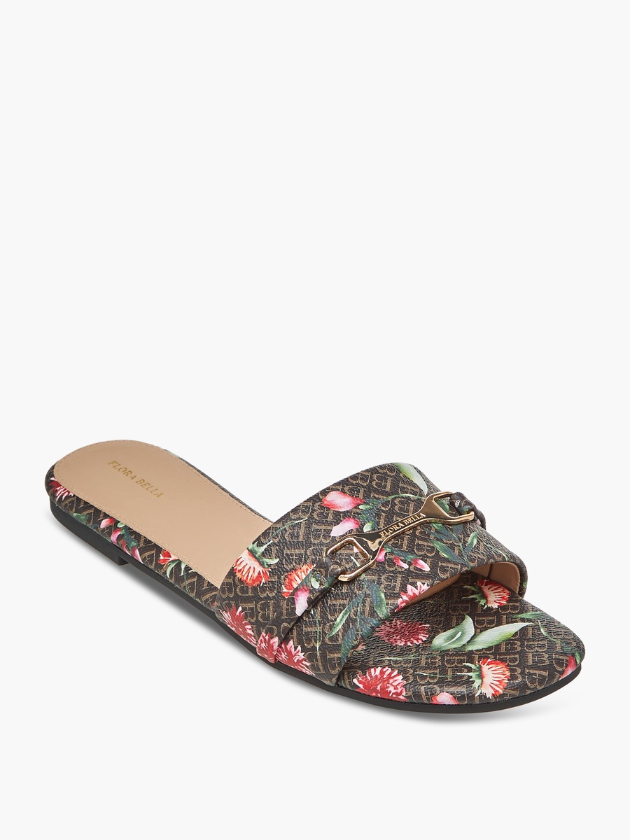 Women Floral Print Slide Sandals