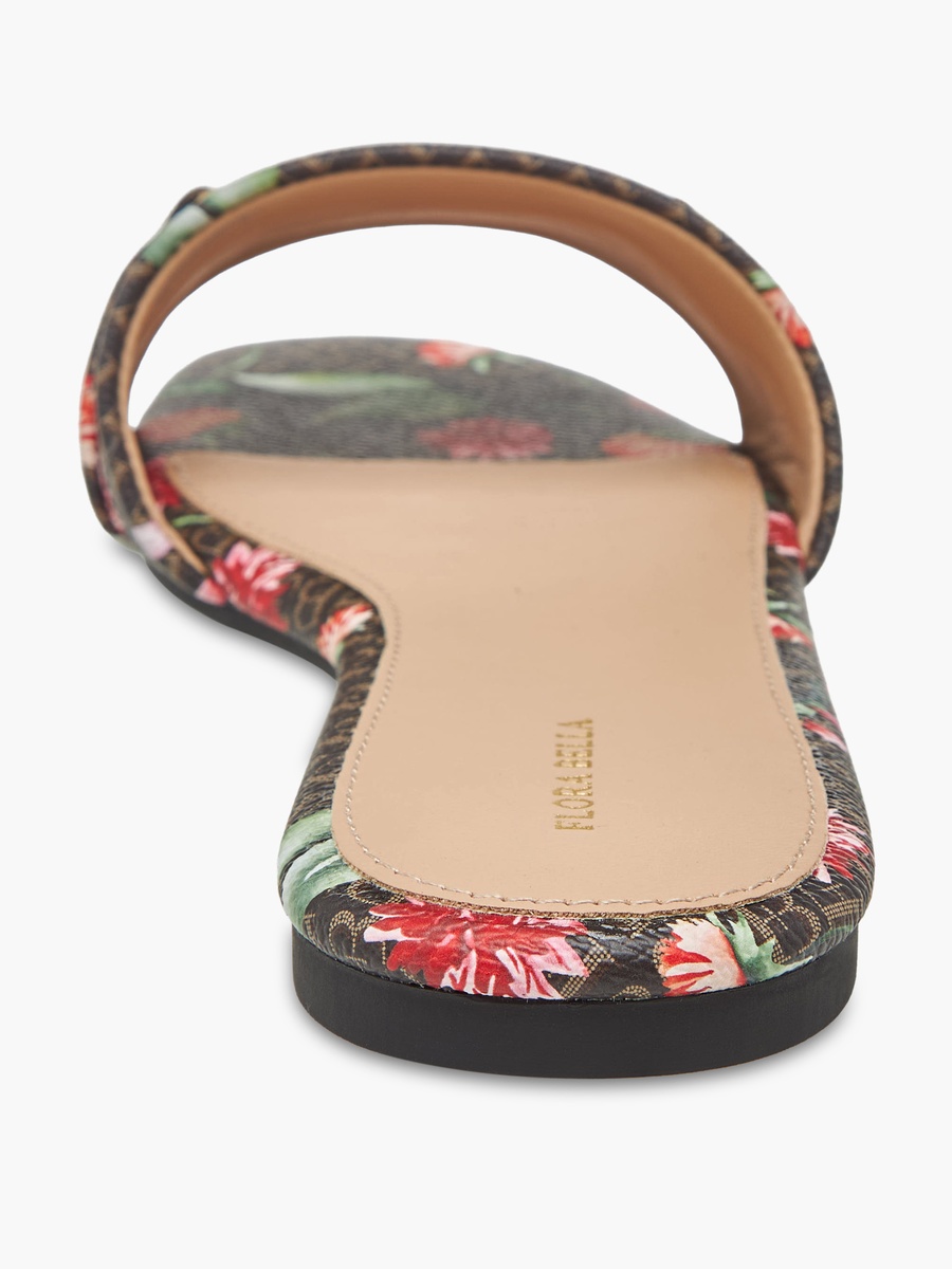Women Floral Print Slide Sandals