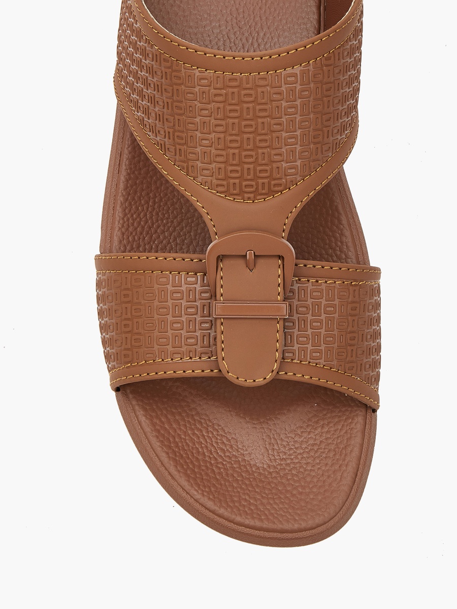 Men Buckle Detail Arabic Sandals
