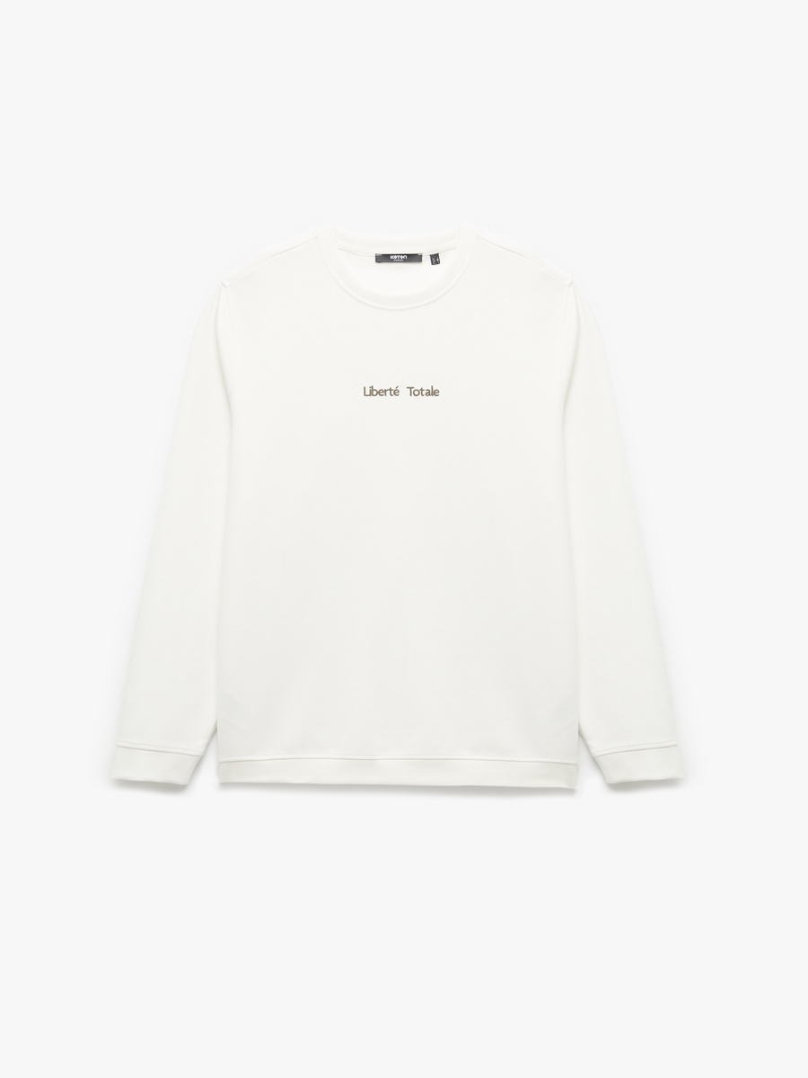 سويت شيرت بياقة مستديرة