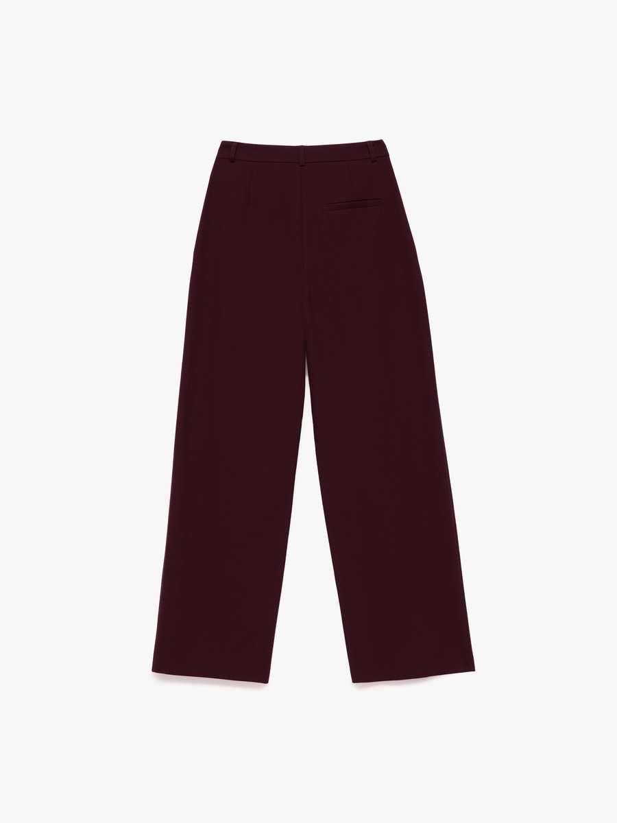 Plain Pleated Pants