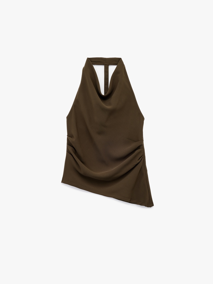 Draped Neck Blouse