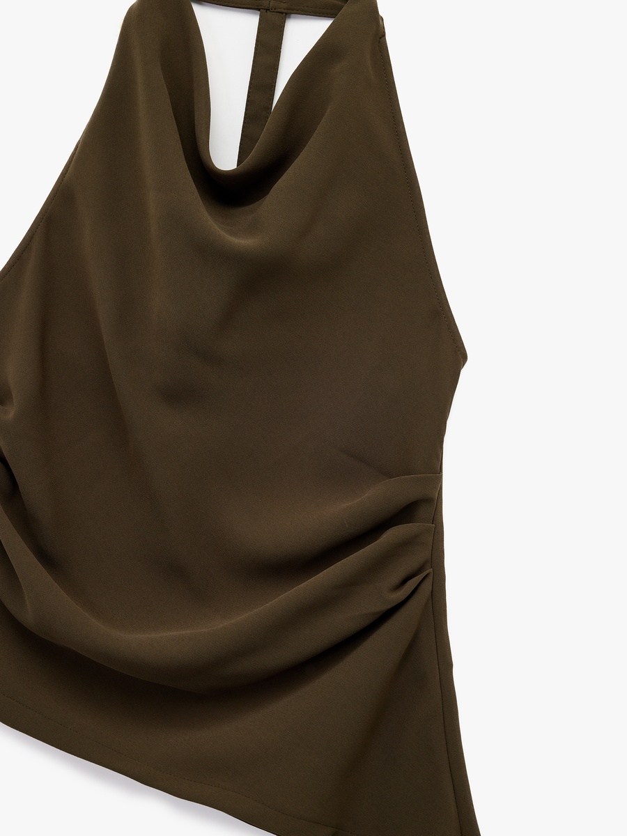 Draped Neck Blouse