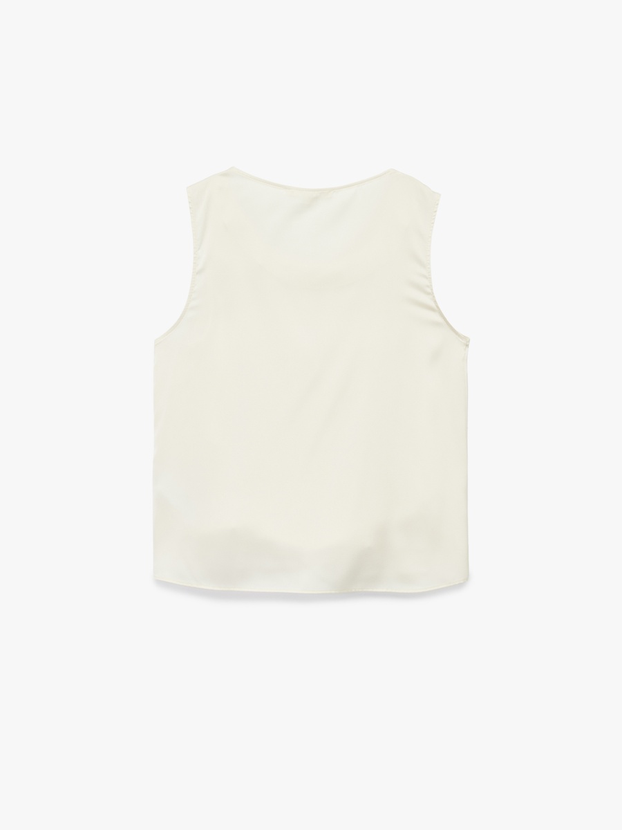 Satin Sleeveless Blouse