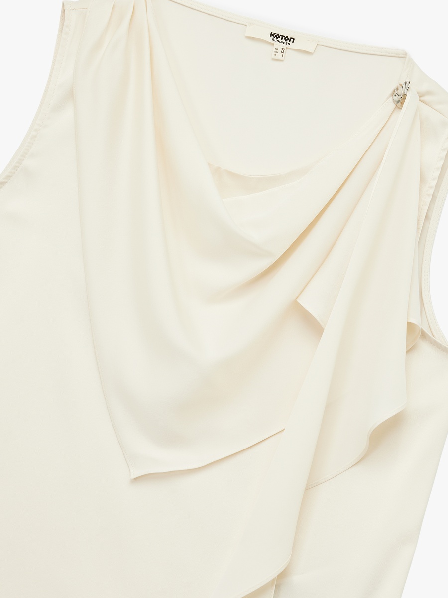 Satin Sleeveless Blouse