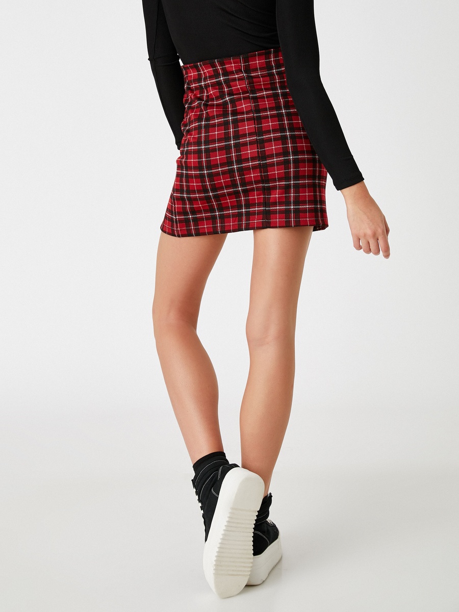 Slit Mini Skirt