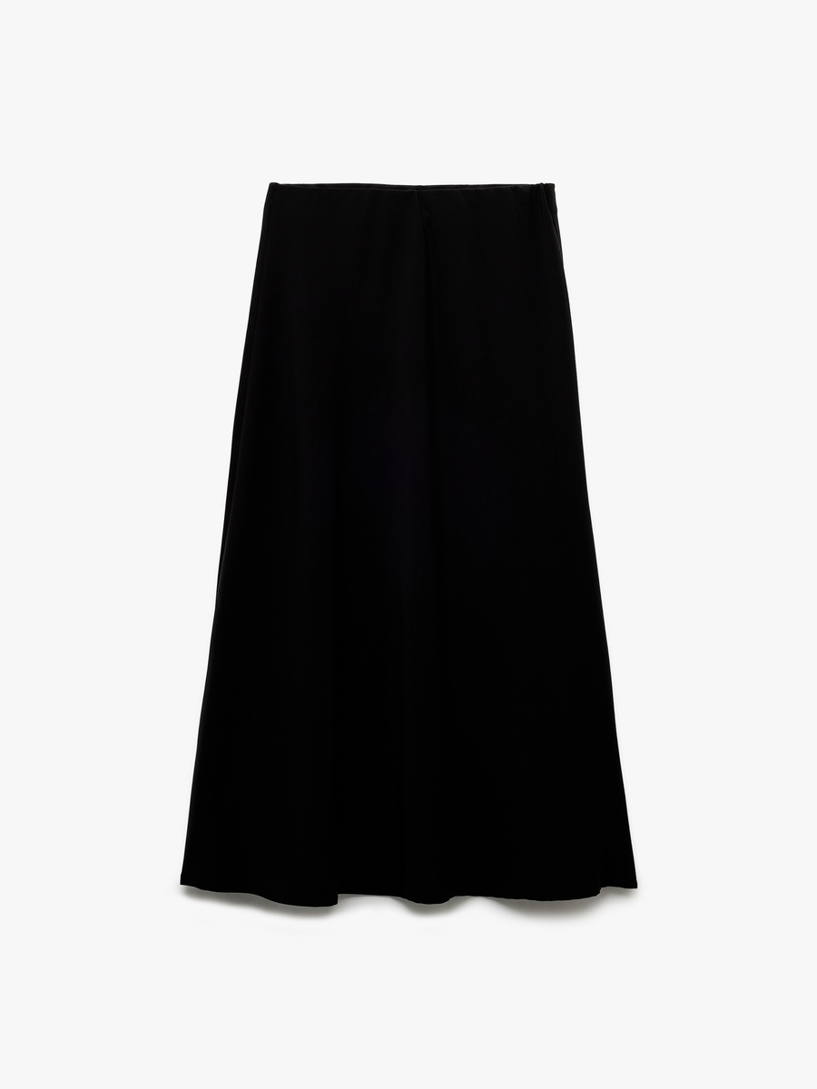 Satin Flared Skirt