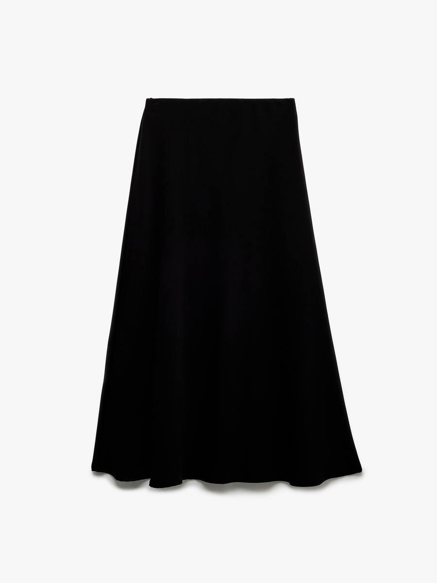 Satin Flared Skirt