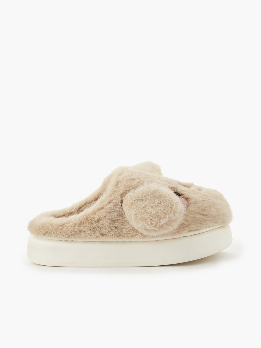 Women Bear Embroidered Bedroom Slides