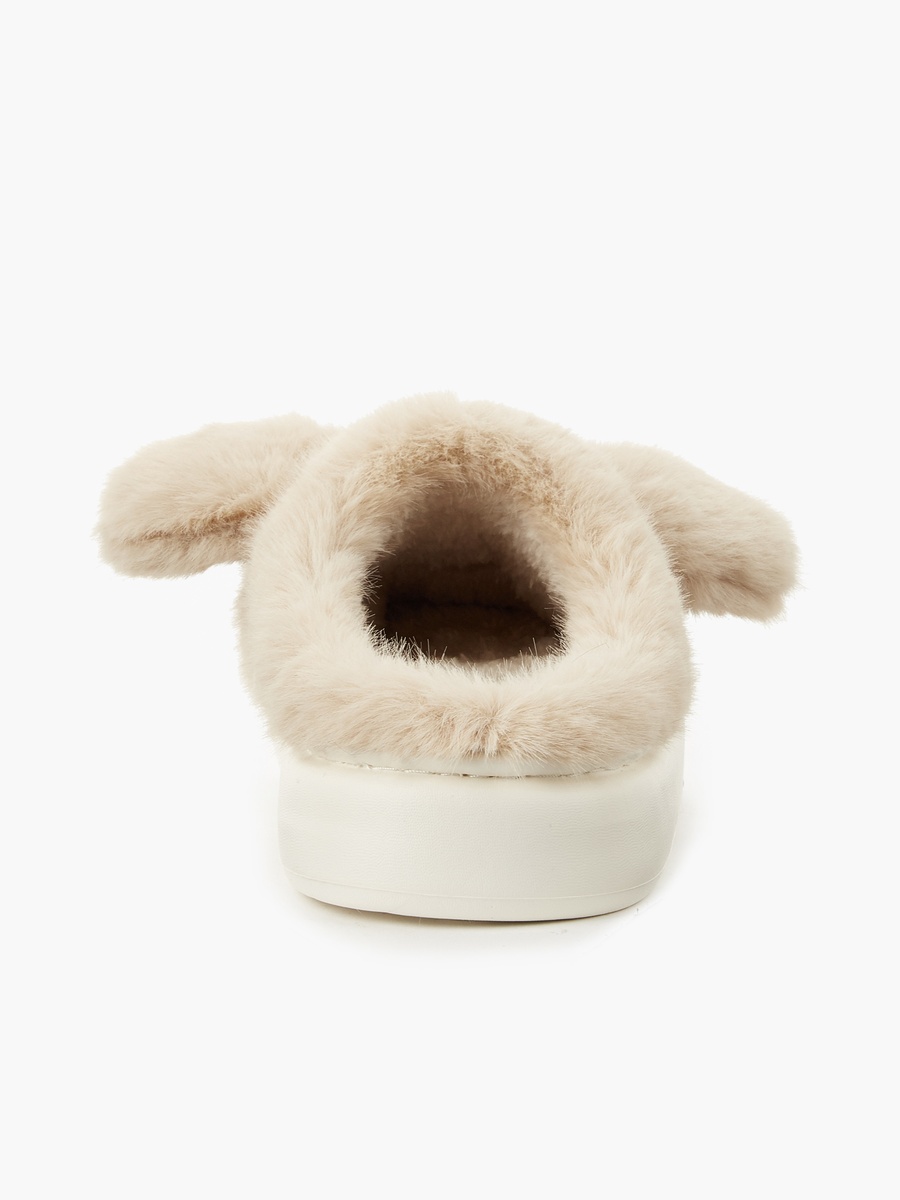 Women Bear Embroidered Bedroom Slides