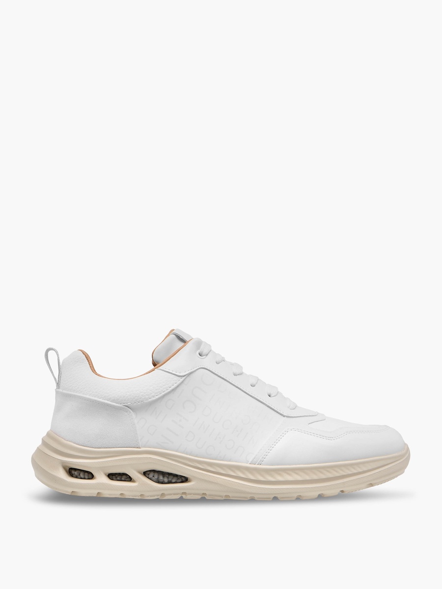 Men Monogram Print Lace-Up Sneakers