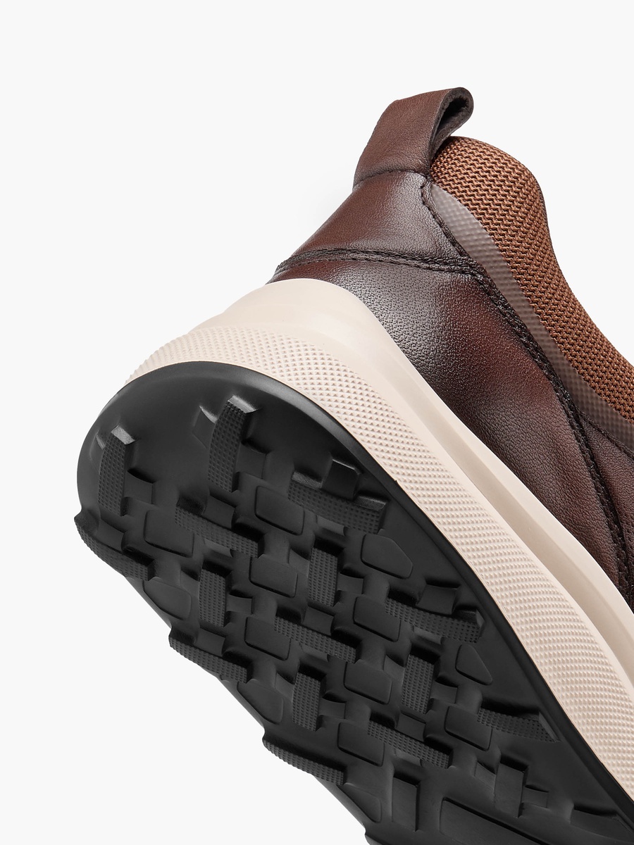 Men Perforated Leather Sneakers