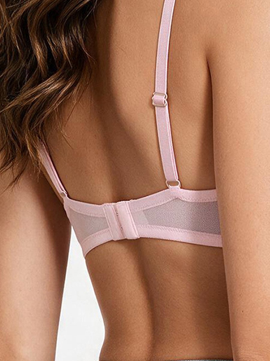 Floral Embroidered Non-Padded Wired Bra