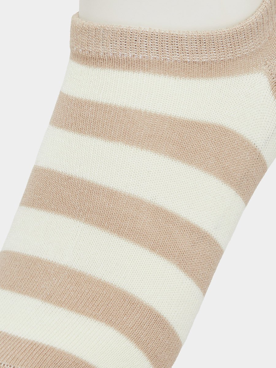 Pack of 3 - Striped Shoe Liner Socks