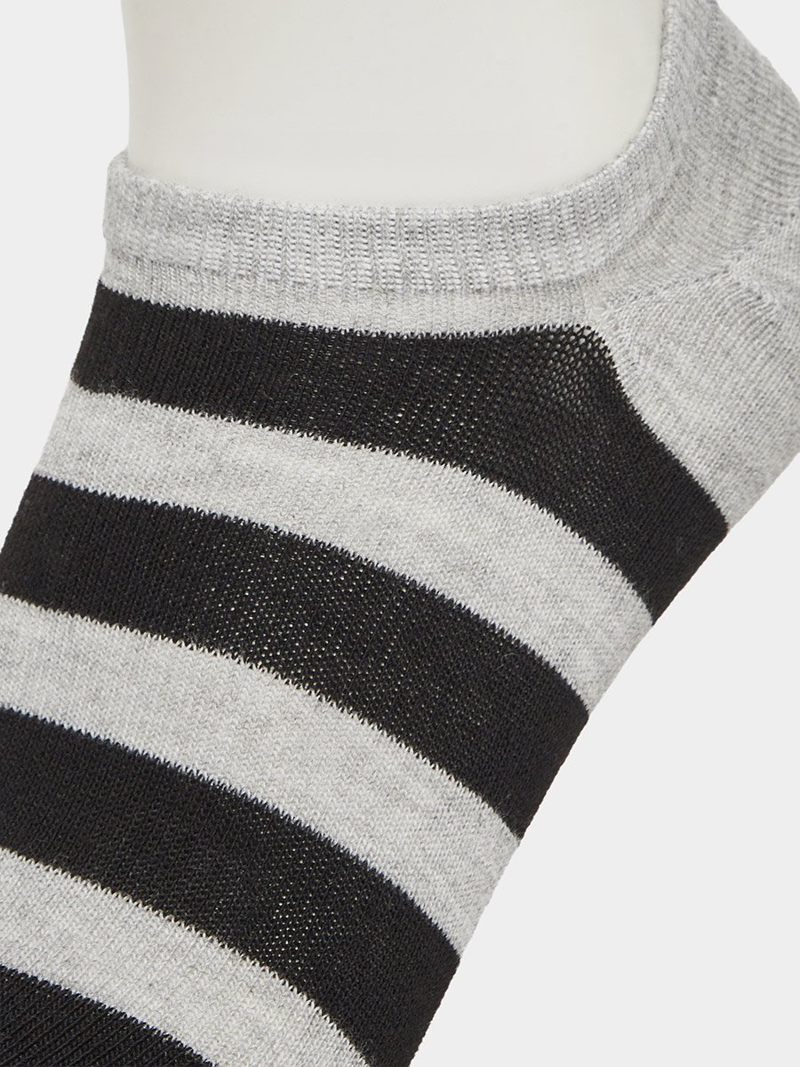 Pack of 3 - Striped Shoe Liner Socks