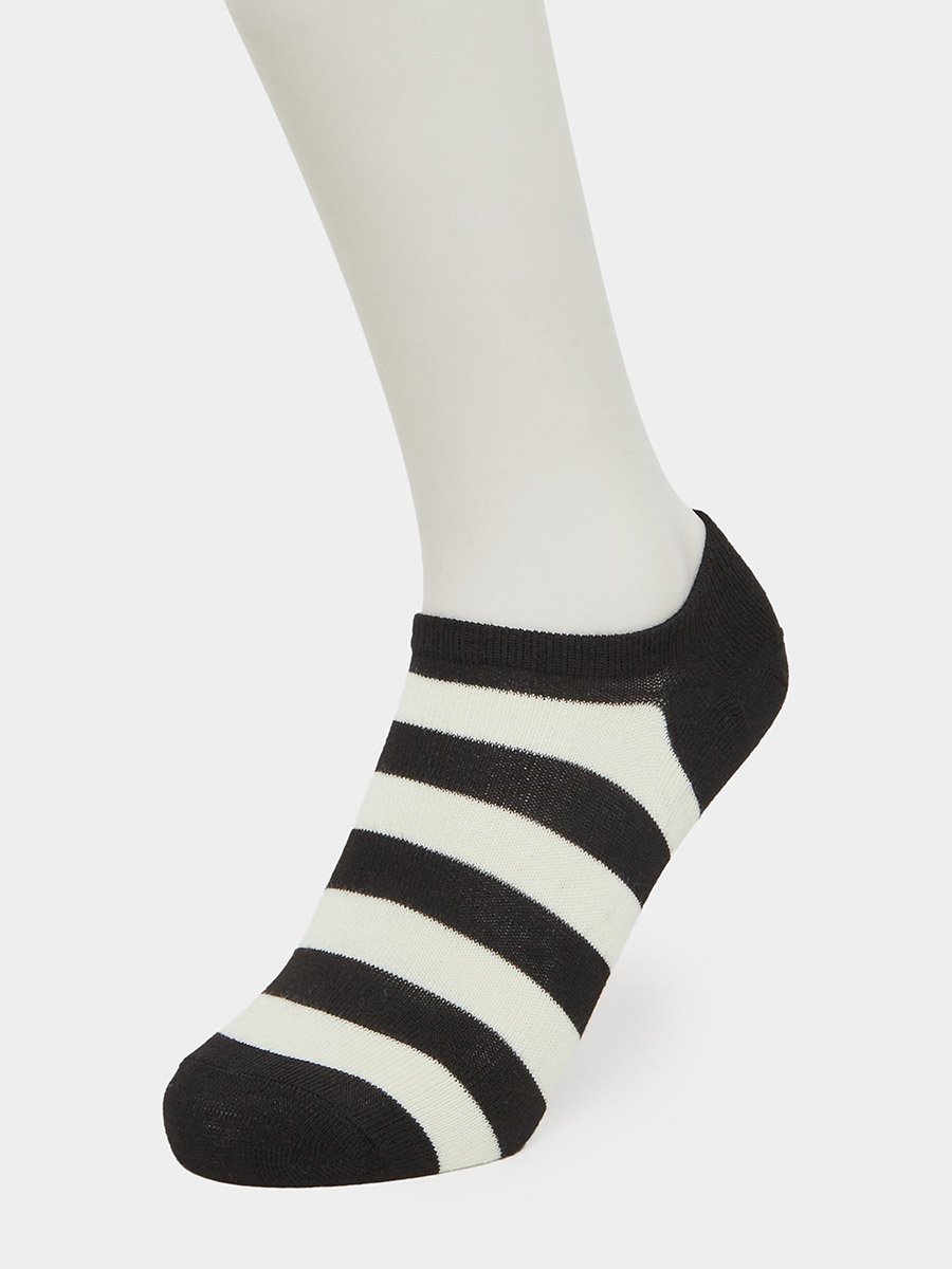 Pack of 3 - Striped Shoe Liner Socks