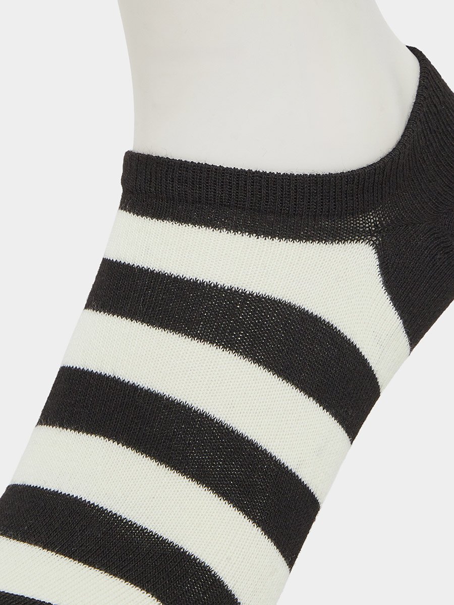 Pack of 3 - Striped Shoe Liner Socks