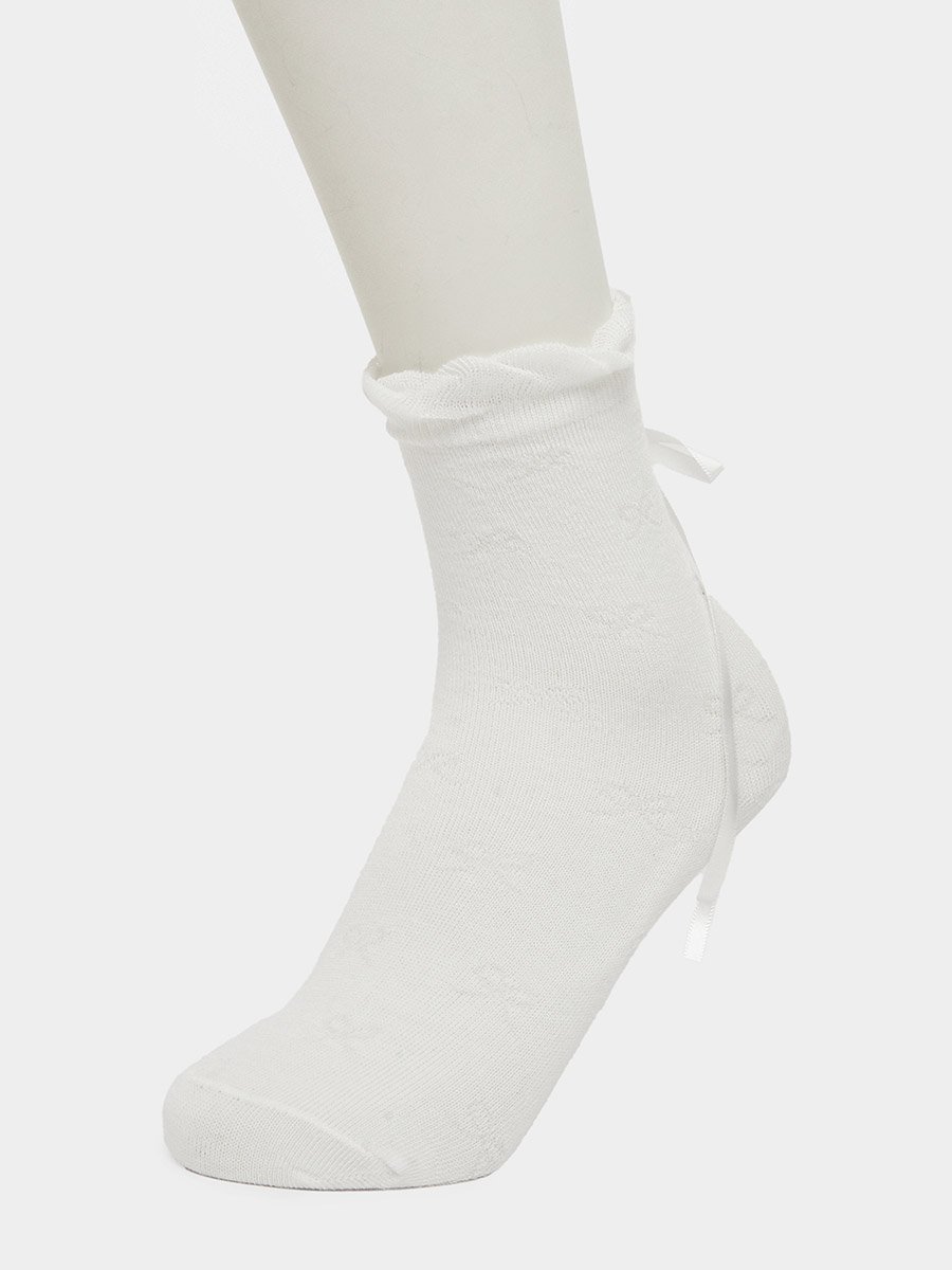Pack of 2 - Ribbon Detail Socks