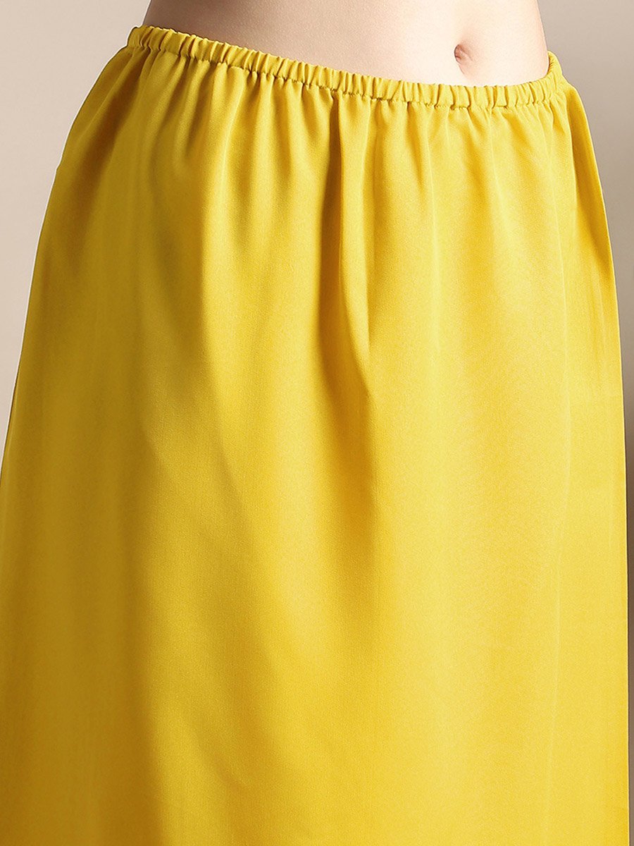 Women Yellow Floral Print One Shoulder Midi Dress